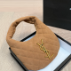 Yellow Brown Daily Letters Patchwork Bags