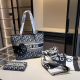 Black Daily Letters Patchwork Bags