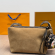 Yellow Brown Daily Letters Zipper Bags