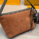 Red-brown Daily Letters Zipper Bags