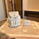 White Daily Letters Patchwork Bags