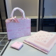 Pink Daily Letters Patchwork Bags