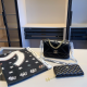 Black Daily Letters Chains Bags