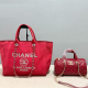 Red Daily Letters Patchwork Bags