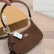 Brown Daily Letters Zipper Bags