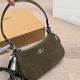 Dark Green Daily Letters Zipper Bags