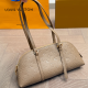 Khaki Daily Letters Patchwork Bags