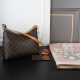 Brown Daily Letters Patchwork Bags