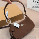 Brown Daily Letters Fringed Trim Bags