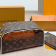 Brown Daily Letters Zipper Bags