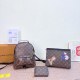 Brown Daily Letters Patchwork Bags