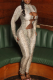 Light Green Sexy Print Hollow Out O Neck Skinny Jumpsuits