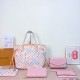 White Pink Daily Plaid Contrast Bags