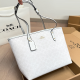 White Daily Letters Contrast Bags