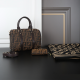 Brown Daily Letters Patchwork Bags