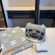 Blue Daily Letters Patchwork Bags
