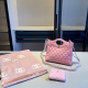 Pink Daily Letters Patchwork Bags