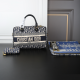 Deep Blue Daily Letters Patchwork Bags
