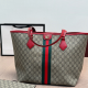 Red Daily Letters Contrast Bags