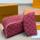 Rose Red Daily Letters Zipper Bags