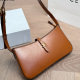 Brown Hazel Daily Letters Zipper Bags