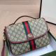Red-brown Daily Letters Contrast Bags
