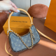 Yellow And Blue Daily Letters Chains Bags