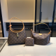 Brown Daily Letters Contrast Bags