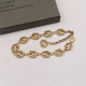 Gold Daily Letters Hollow Out Bracelets
