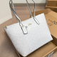 White Daily Letters Patchwork Bags