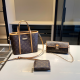 Brown Daily Letters Contrast Bags
