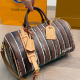 Brown Daily Stripe Contrast Bags