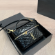 Black Daily Letters Zipper Bags