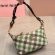 Brown Green Daily Letters Patchwork Bags