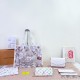 White Daily Letters Patchwork Bags