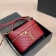 Burgundy Daily Letters Zipper Bags