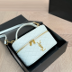 White Daily Letters Zipper Bags