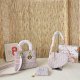 Pink Daily Letters Patchwork Bags