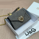 Dark Gray Daily Heart Shaped Patchwork Bags