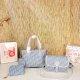 Blue Daily Letters Contrast Bags