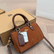 Brown Daily Letters Zipper Bags