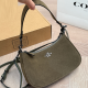 Dark Green Daily Letters Zipper Bags