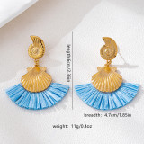 Blue Daily Contrast Earrings