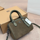 Dark Green Daily Letters Zipper Bags