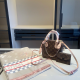 Brown Daily Letters Contrast Bags