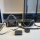Black Daily Letters Chains Bags