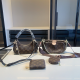Brown Daily Letters Chains Bags