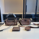 Brown Daily Plaid Chains Bags