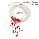 White Daily Contrast Necklaces