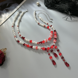 White Daily Contrast Necklaces